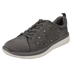 Ladies CLOUDSTEPPERS By Clarks Jewel Embellished Detailed Trainers Ezera Ave