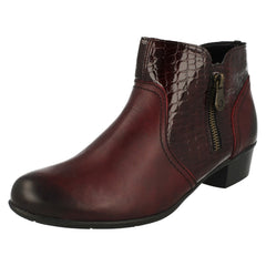 Ladies Remonte Heeled Ankle Boots D3574