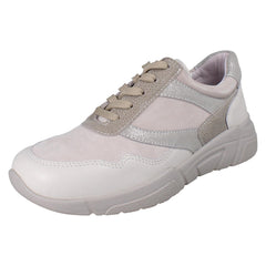Ladies DB Wide Fit Trainers Watercress
