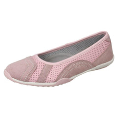 Ladies Down To Earth Flat Ballerina Shoes