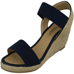 Ladies Savannah High Rope Wedge Sandals F10865