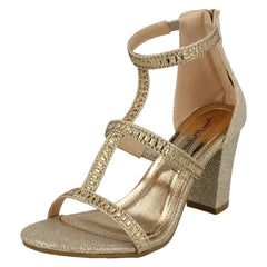 Ladies Anne Michelle Diamante Sandals