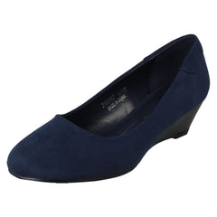 Ladies Spot On Wedge Heel Shoes F90157