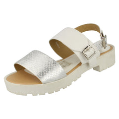 Ladies Savannah Buckle Strap Retro Sandals
