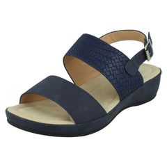 Ladies Spot On Low Wedge Mules F00287