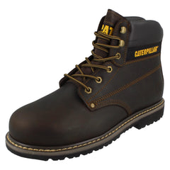 Mens Caterpillar Lace Up Leather Wide Safety Boots - Powerplant Sb Hro P72462