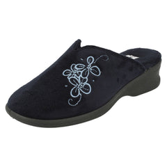Ladies Padders Wedge Heel Slipper Sable