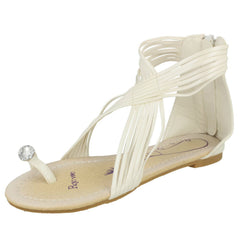 Girls Rojo Vivo Flat Strappy Toeloop Sandal