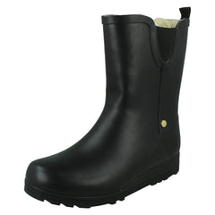 Ladies Ellesport Mid Calf Warm Lined Wellies X1279