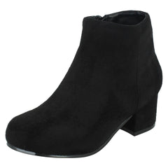Girls Spot On Heeled Ankle Boots