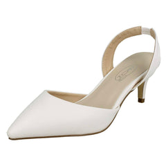 Ladies Spot On Pointed Kitten Heel