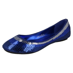 Girls Cutie Flat Slip On Sequin Ballerina Shoes