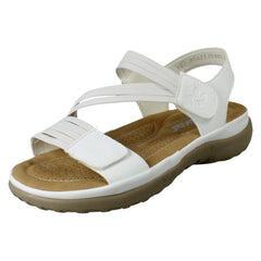 Ladies Rieker Casual Hook and Loop Strap Sandals 64870