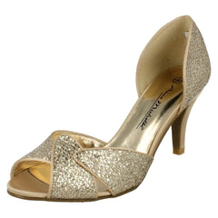 Ladies Anne Michelle Slip On Heeled Shoes