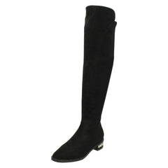 Ladies Spot On Over The Knee High Leg Boots