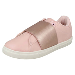 Girls Spot On Elastic Bar Pumps H2469