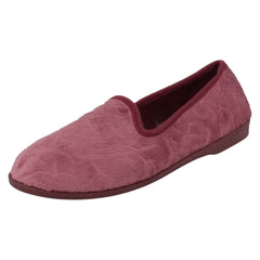 Ladies Spot On Flat Casual Slipper Shoes