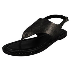 Ladies Leather Collection Toepost Sandals F00201