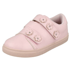 Girls Spot On Flower Strap Pumps