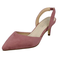 Ladies Spot On Pointed Kitten Heel