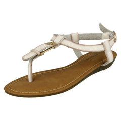 Ladies Savannah Wedge Toe Post Sandals