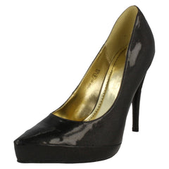 Ladies Spot On Pointed Toe Court Shoe