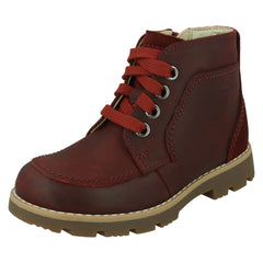 Boys Clarks Casual Ankle Boots Heath Lace
