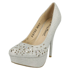 Ladies Anne Michelle Glitter Stiletto Heels
