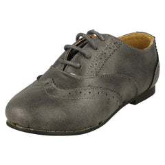 Girls Cutie Lace Up Brogue Shoes