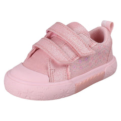 Girls Clarks Canvas Foxing Gleam