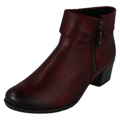 Ladies Remonte Warm Lined Heeled Ankle Boots R5674