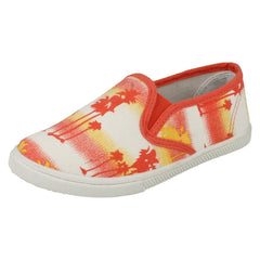Girls Spot On Slip On Casual Pumps