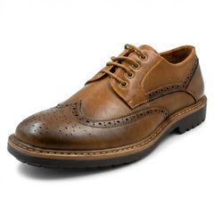 Mens Thomas Blunt Low Heel Lace Up Brogue Shoe A2194