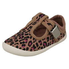 Unisex Childrens Clarks T-Bar Casual Shoe Roamer Sun