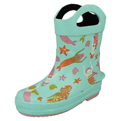 Childrens Clarks Handle Top Creature Detailed Wellington Boots Tarri Dash