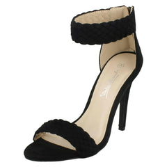 Ladies Anne Michelle Braided Ankle Strap Sandals