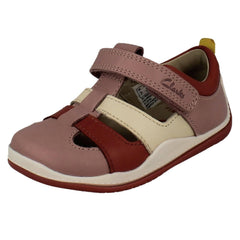 Kids Clarks T-Bar Shoes Noodle Sun T