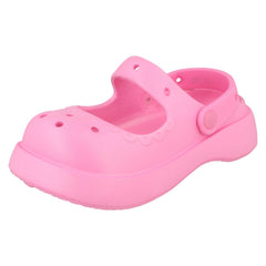 Girls Spot On Heel Strap Chunky Sole Sandals H2675