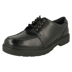 Boys Clarks Lace Up School Shoes Loxham Pace Y