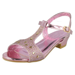 Girls Spot On T-Bar Sandals H1113