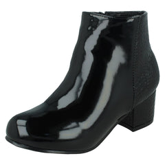 Girls Spot On Heeled Ankle Boots
