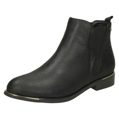 Ladies Down To Earth Low Heel Ankle Boots F50957