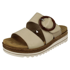Ladies Remonte Wedge Sole Mule Sandals D0Q51