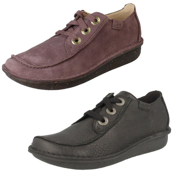 Ladies Clarks Comfortable Lace Up Flats Funny Dream