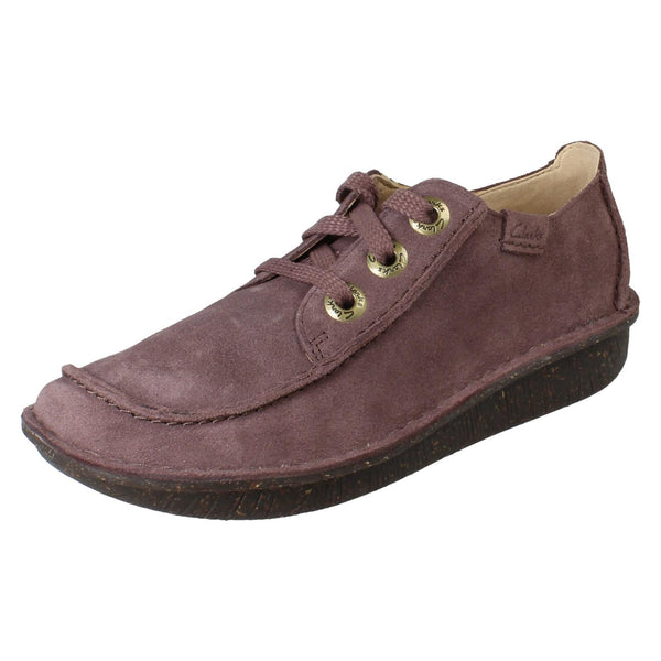 Ladies Clarks Comfortable Lace Up Flats Funny Dream
