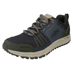Mens Skechers Lace Up Walking Shoes - Escape Plan 51591