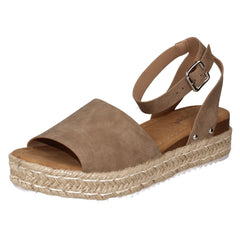Ladies Savannah Wedge Mule Wide Fit Sandals F12039