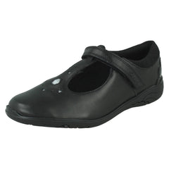 Girls Clarks Gem And Stars T-Bar School Shoes Relda Gem