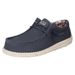Mens Hey Dude Deck Slip On Shoes Wally Stretch Canvas