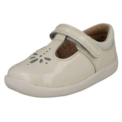 Girls Startrite T-Bar Laser Detailed Shoes Puzzle